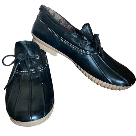 Cape Robbin Shoes - Cape Robbin Black Rubber Low Rain Duck Shoes 9.5 winter comfy